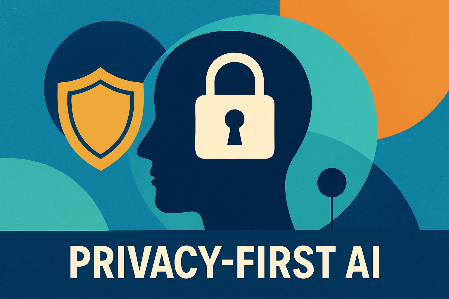 An image representing privacy-first AI